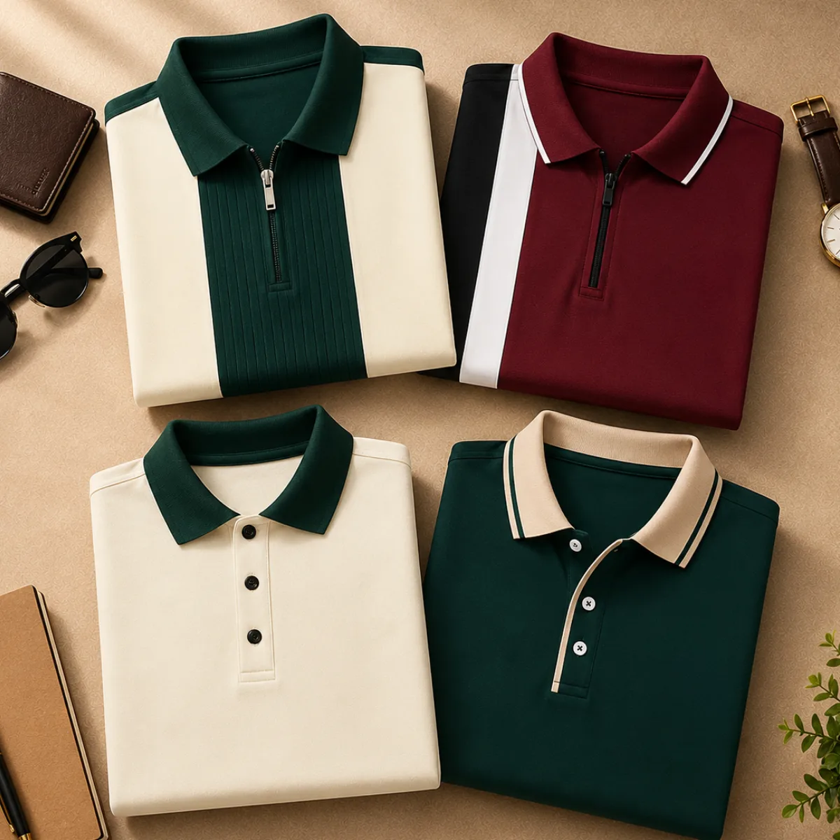 4 Polo T-Shirts Combo ( P-2 )