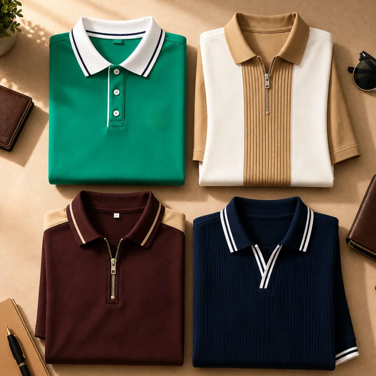 4 Polo T-Shirts Combo ( P-3 )