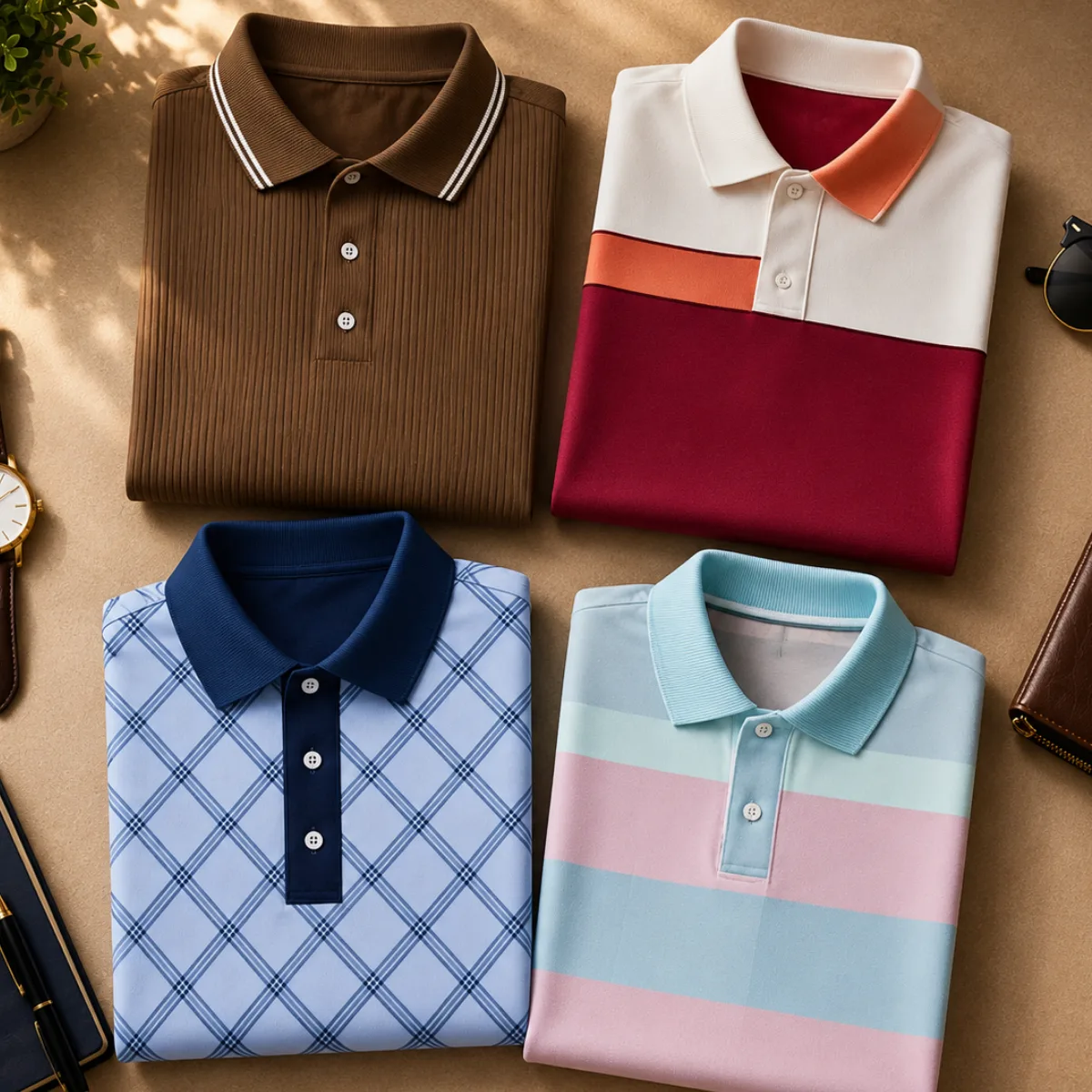 4 Polo T-Shirts Combo ( P-4 )