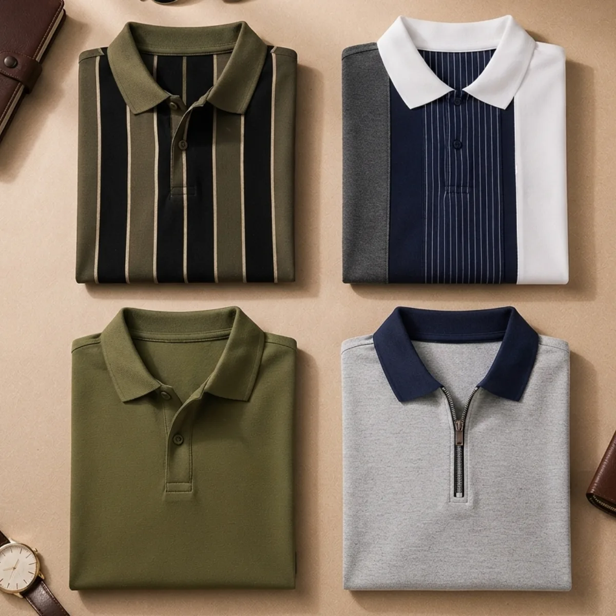 4 Polo T-Shirts Combo ( P-5 )