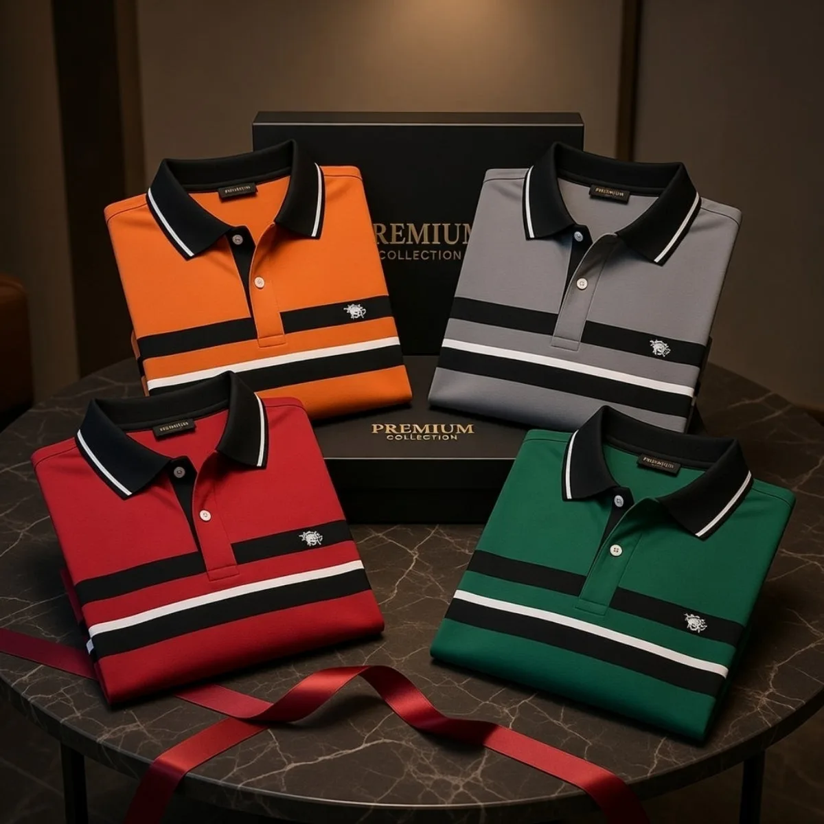 Pack of 4 Premium Polo T-Shirts for Men | PT-01