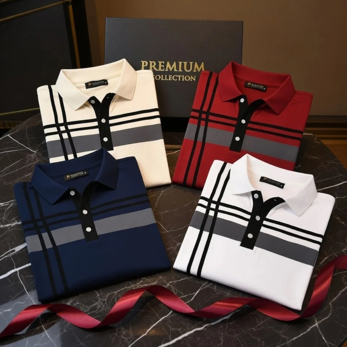Pack of 4 Premium Polo T-Shirts for Men | PT-03