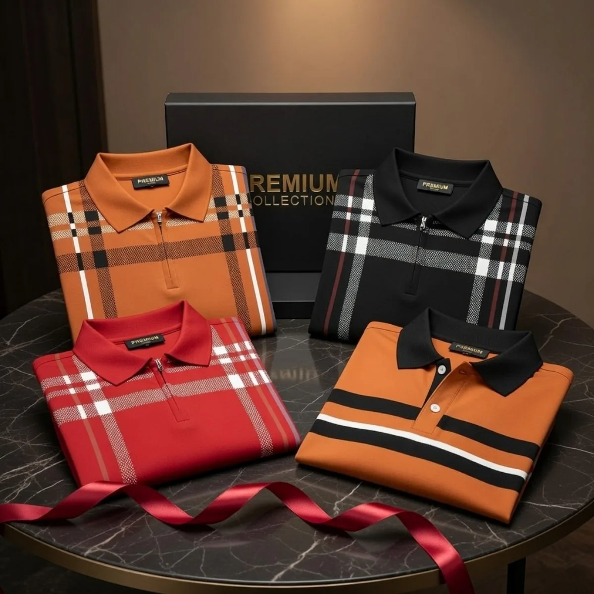 Pack of 4 Premium Polo T-Shirts for Men | PT-05